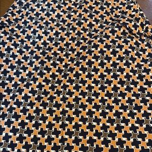 Talbots Black and Orange Pencil Skirt for Work petite stretch size 10